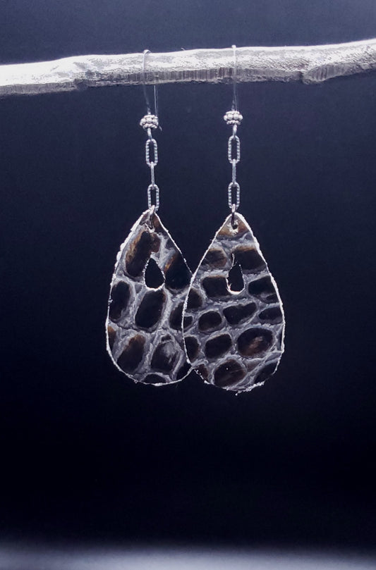Leather teardrops