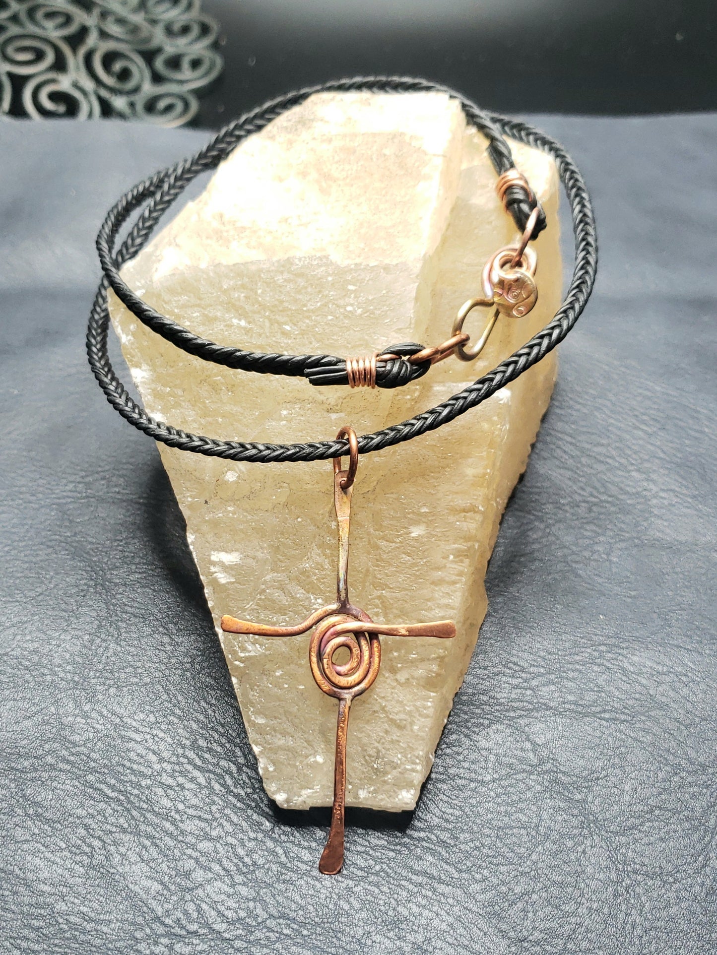 Rustic spiral cross