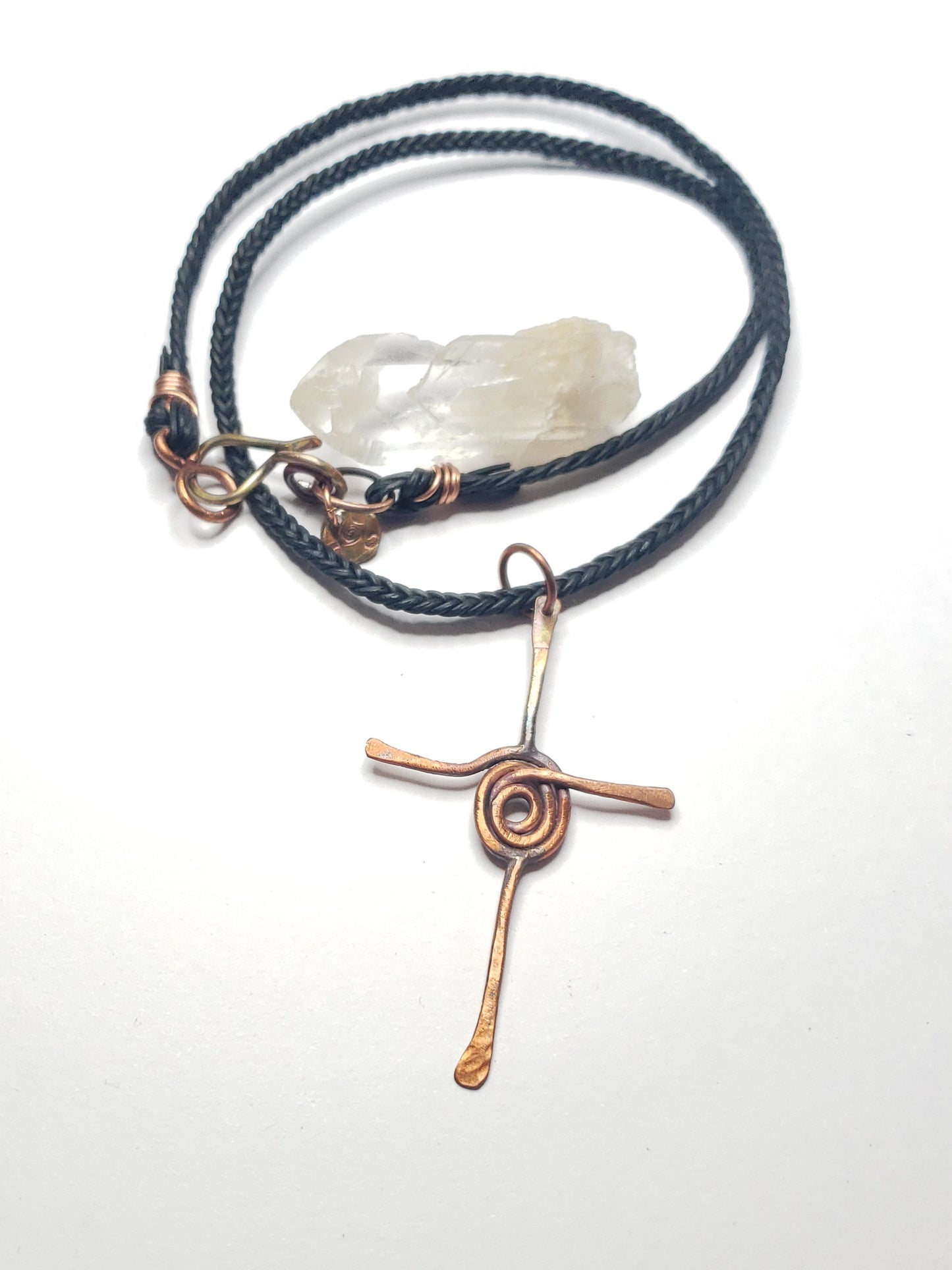 Rustic spiral cross