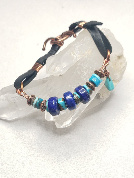 Turquoise and Lapis  bracelet